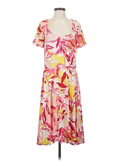 Pre-owned Melissa Masse Casual Dress In Pink