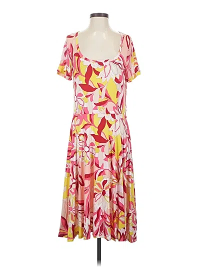 Pre-owned Melissa Masse Casual Dress In Pink