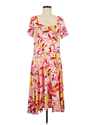 Pre-owned Melissa Masse Casual Dress In Pink