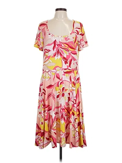 Pre-owned Melissa Masse Casual Dress In Pink