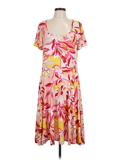 Pre-owned Melissa Masse Casual Dress In Pink