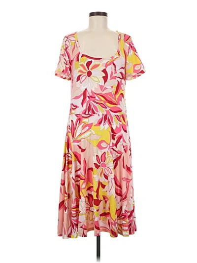 Pre-owned Melissa Masse Casual Dress In Pink