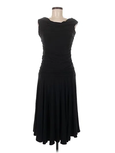 Pre-owned Melissa Masse Cocktail Dress In Black