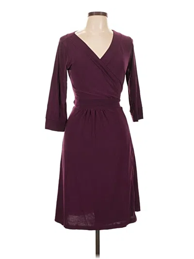 Pre-owned Melissa Masse Cocktail Dress In Burgundy