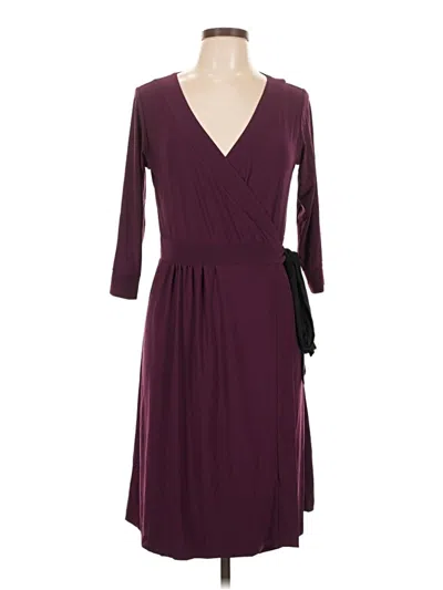 Pre-owned Melissa Masse Cocktail Dress In Burgundy