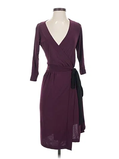 Pre-owned Melissa Masse Cocktail Dress In Burgundy