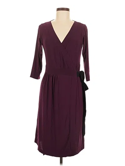 Pre-owned Melissa Masse Cocktail Dress In Burgundy