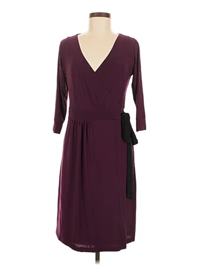 Pre-owned Melissa Masse Cocktail Dress In Burgundy