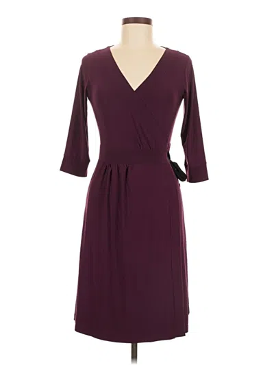 Pre-owned Melissa Masse Cocktail Dress In Burgundy