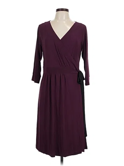 Pre-owned Melissa Masse Kimono In Burgundy