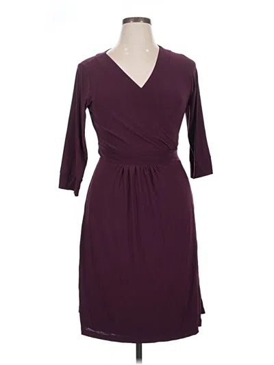Pre-owned Melissa Masse Kimono In Burgundy