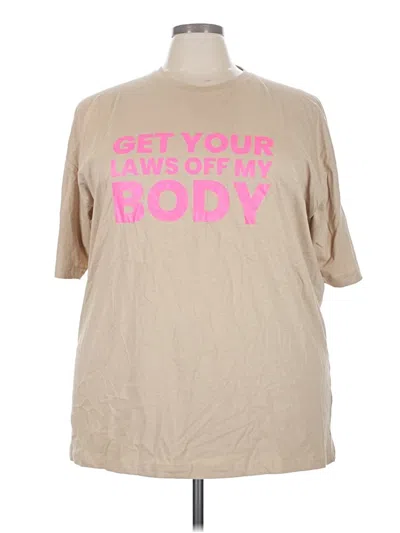 Melissa Masse Short Sleeve T-shirt In Tan