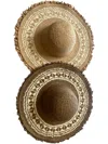 Melissa Masse Summer Hat In Natural And Brown