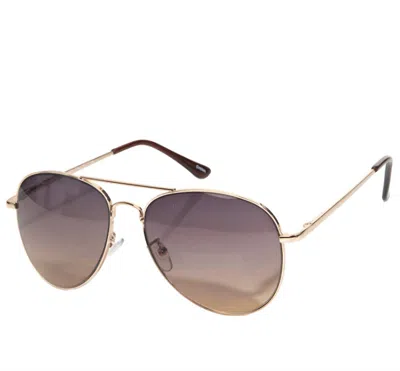 Melissa Masse Unisex - Aviator Sunglasses In Black/gold