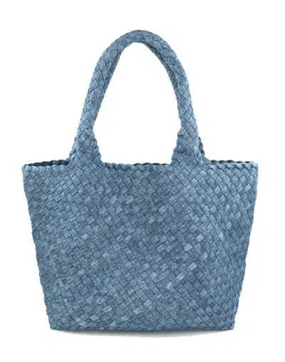 Melissa Masse Women's Braided Tote Bag In Denim In Multi