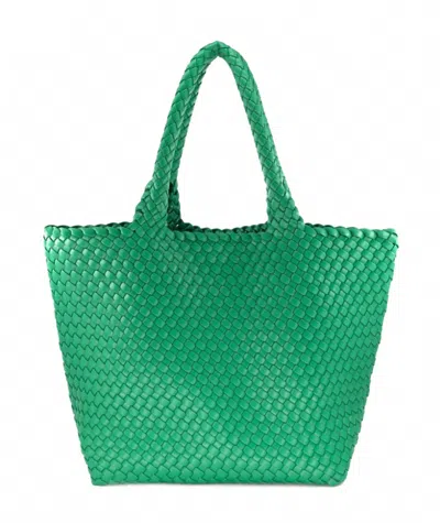 Melissa Masse Women's Braided Tote Bag In Kelly Green