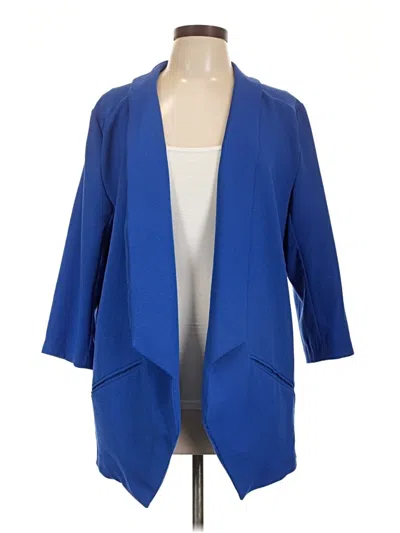 Pre-owned Melissa Mccarthy Seven7 Cardigan Sweater In Blue
