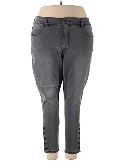 Pre-owned Melissa Mccarthy Seven7 Jeggings In Gray
