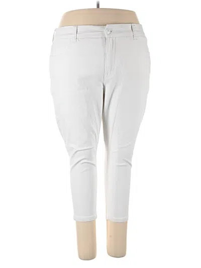 Pre-owned Melissa Mccarthy Seven7 Jeggings In White