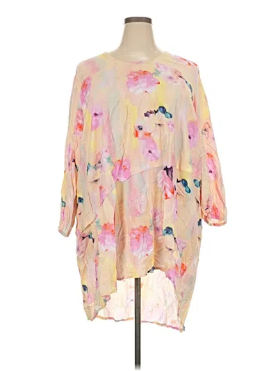 Pre-owned Melissa Mccarthy Seven7 Kimono In Pink