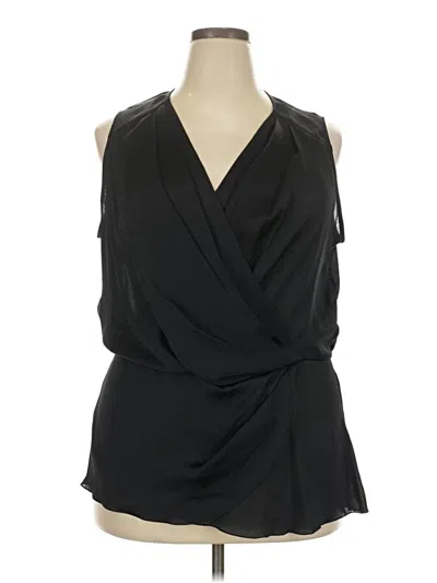 Pre-owned Melissa Mccarthy Seven7 Sleeveless Blouse In Black