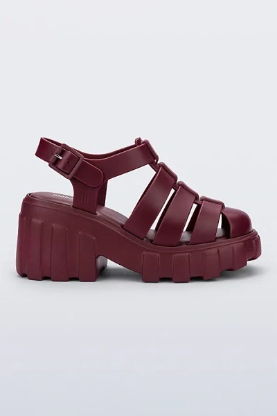 Melissa Megan Jelly Platform Fisherman Sandal In Red, Women's At Urban Outfitters