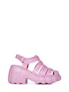 Melissa Megan Platform Fisherman Sandal In Pink