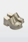 Melissa Mia Platform Clog In Golden Glitter Glass, Women's At Urban Outfitters