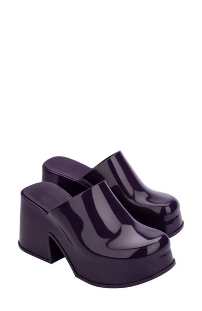 Melissa Mia Platform Mule In Purple