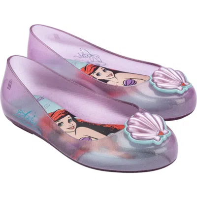 Melissa Kids' Mini  Sweet Love Disney Princess Flat In Blue