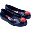 Melissa Kids' Mini  Sweet Love Disney Princess Flat In Metallic Blue/red