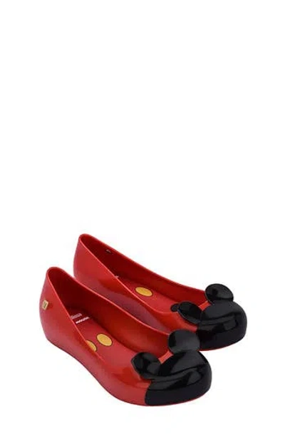 Melissa Kids' Mini  X Disney Minnie Mouse Ultragirl Ballet Flat In Multi
