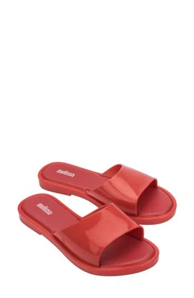 Melissa Miranda Slide Sandal In Red