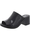 Melissa Mule Ll Womens Peep Toe Slip On Heels In Black