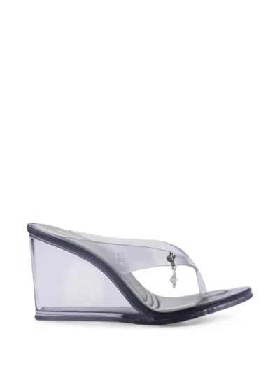 Melissa Nabeela Wedge Sandals In Transparent