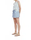 Melissa Nepton Anderson Shorts In Chambray Denim In Blue