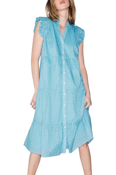 Melissa Nepton Aria Midi Dress In Light Blue Gem