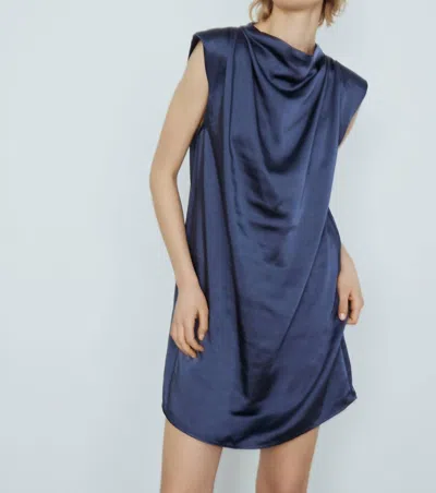 Melissa Nepton Beni Dress In Burberry In Blue