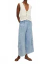 Melissa Nepton Briany Sweater Vest In Off White In Blue