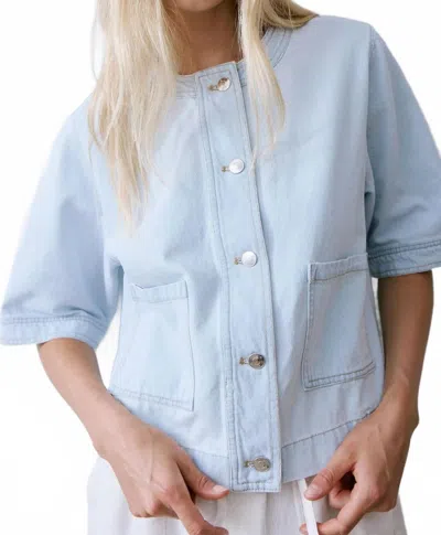 Melissa Nepton Capel Jacket In Super Bleached In Blue
