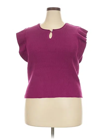 Pre-owned Melissa Nepton Cardigan Sweater In Purple