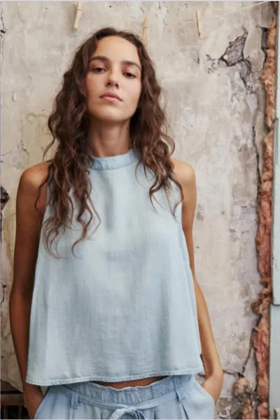 Melissa Nepton Cecil Tank In Lt Super Bleached In Blue