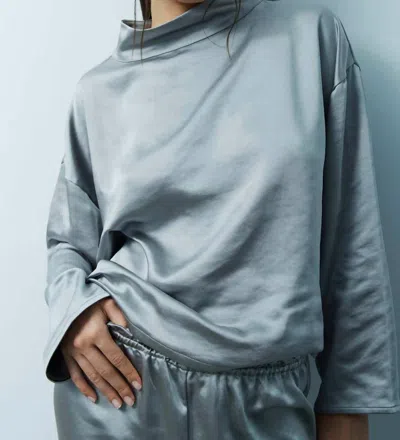 Melissa Nepton Charlyne Top In Perfect Grey In Multi