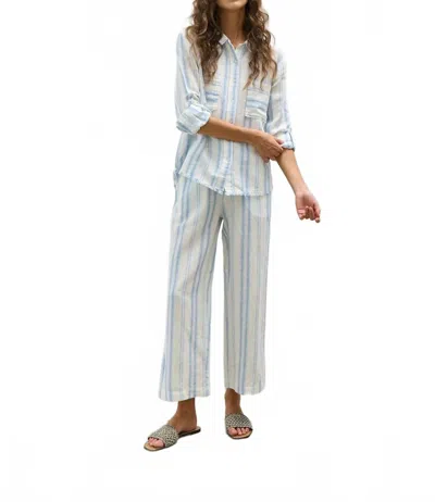 Melissa Nepton Chase Shirt In Gradiant Bleu Stripe In Gray