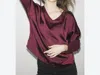 Melissa Nepton Cindy Top In Merlot In Red