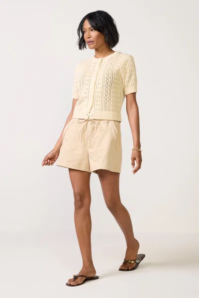 Melissa Nepton Estel Suede Short In Neutral