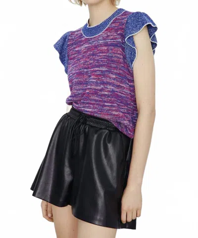 MELISSA NEPTON FLORIAN SWEATER TOP IN PURPLE