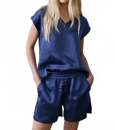 Melissa Nepton Garick Top In Summer Navy In Blue