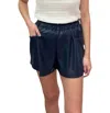 Melissa Nepton Hudson Pull-on Shorts In Navy In Blue