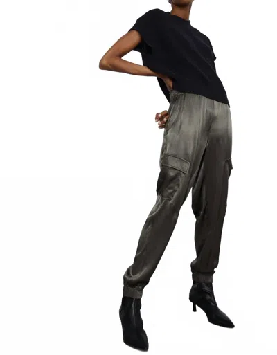Melissa Nepton Jacob Cargo Jogger In Dark Khaki In Black